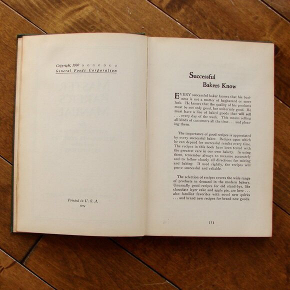 Vintage 1930 Cookbook The Master Baker's Manual Calumet Baking Powder Company - Picture 5 of 13